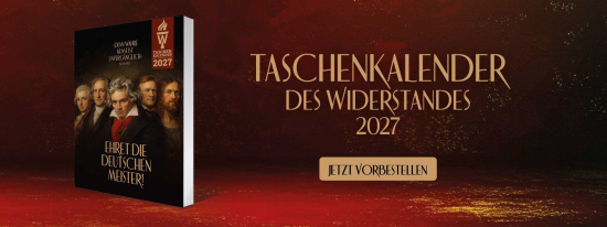 Preview: NEU - vorbestellen: Taschenkalender des Widerstandes 2027 - "Ehret die Deutschen Meister!"
