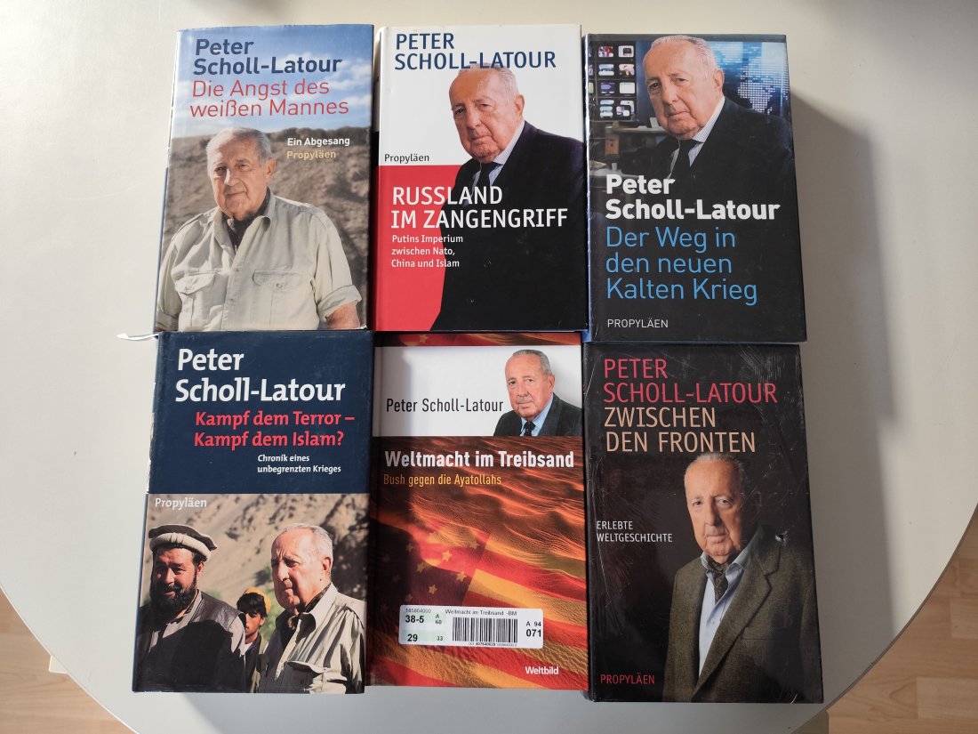 6 Bücher von Peter Scholl-Latour