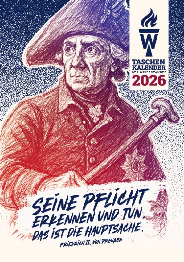 Taschenkalender des Widerstandes 2026 - jetzt vorbestellen!