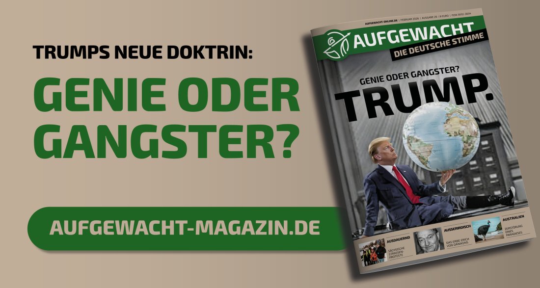 AUFGEWACHT 2/26 – "Trump – Genie oder Gangster?"