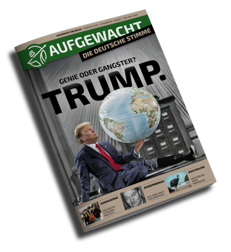 AUFGEWACHT 2/26 – "Trump – Genie oder Gangster?"
